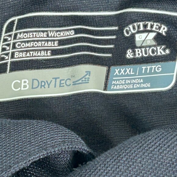 Cutter & Buck Men's Navy Polo Embroidered New England Patriots NFL Size XXXL - Picture 4 of 8